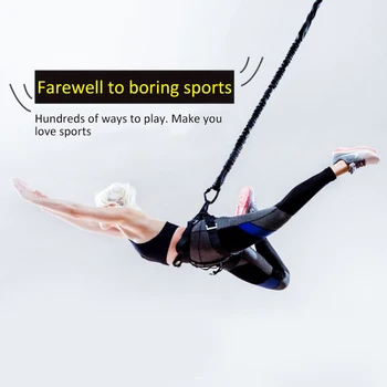 

Air 4D vitality belt magic belt bungee cord suspension air yoga resistance belt stretch belt muscle fitness equipment