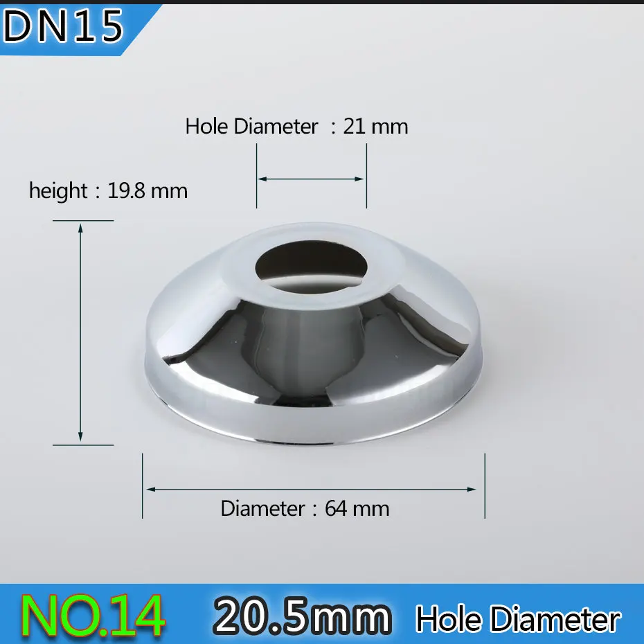 Весна Лето DN15 1/2 20 мм смеситель для душа декоративная крышка хромированная отделка покрытие из нержавеющей стали аксессуары для ванной комнаты ZZG01