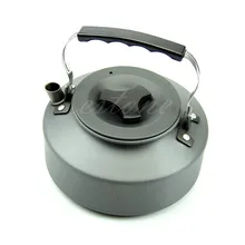 1.1L Tragbare Outdoor Camping Überleben Kaffee Topf Wasserkocher Teekanne Aluminium HXP001