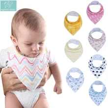 Egmaoaby детские нагрудники отрыжка хлопок милый нагрудник детские слюнявчики бандана детская отрыжка бандана нагрудники