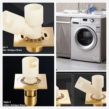 

Dual-purpose Veranda Washing Machine Floor Drains/ Grates Bathroom Sink Bathtub Accessory Floor Drains Anti-Bad Smell Strainers