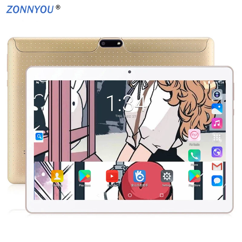 

2019 New 10.1 inch PC Tablet 3G Phone Call Android 8.0 Octa Core 4GB/32GB Wi-Fi Dual SIM PC Tablets +12 inch Writing Board