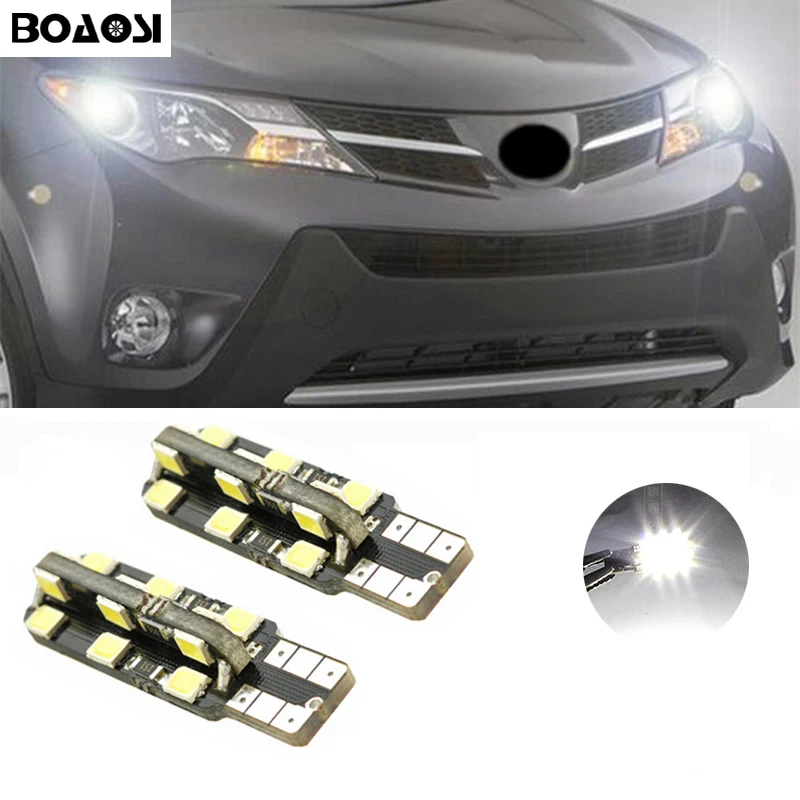 BOAOSI 2x T10 CANBUS LED Parking Lights Bulb For Toyota Corolla Avensis