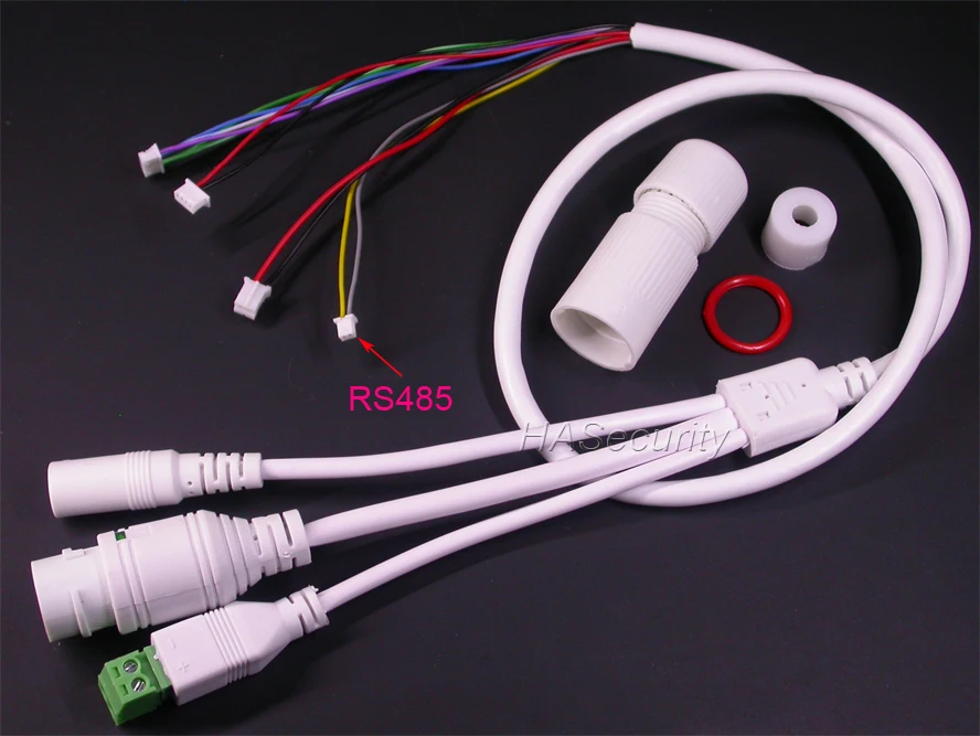 LAN кабель RJ45/DC/2PIN RS485 разъем/1x светодиодный для CCTV ip-камеры Модуль платы блока программного управления монтажная сборка(около 60 см