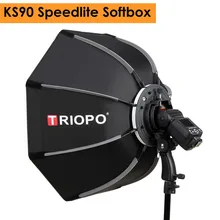 Triopo 90cm Speedlite Flash Octagon Umbrella Softbox Photo Portable Outdoor Soft Box for Godox V860II TT600 YN560IV YN568EX Triopo 90cm Speedlite Flash Octagon Umbrella Softbox Photo Portable Outdoor Soft Box for Godox V860II TT600 YN560IV YN568EX