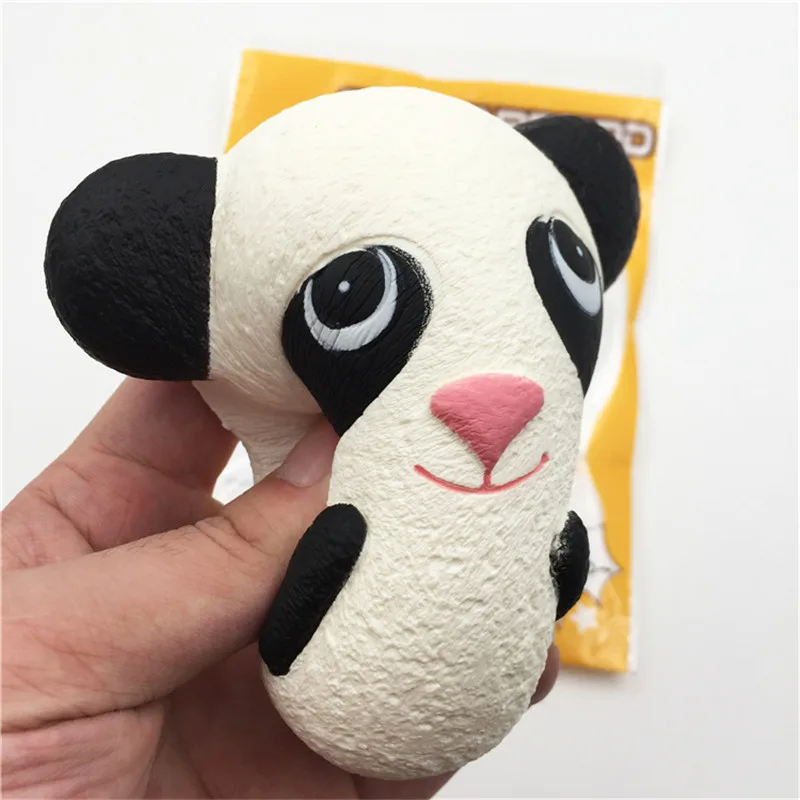 Мягкие игрушки с изображением панды Kawaii Squishies Slow Rising Jumbo игрушки для снятия стресса для детей рождественские подарки Squeeze Toys