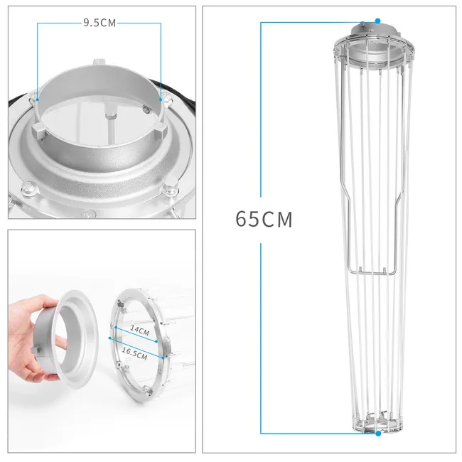 50cm Balloon Quick Release Ball Round Softbox Photography Diffuser Bowens Mount For Camera Photo Studio Flash (8)