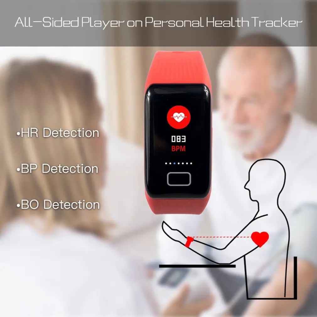 

X1plus 0.96 Inch TFT Color Display Smart Watch Wrist Watch Waterproof High Definition Heart Rate Blood Pressure Monitor