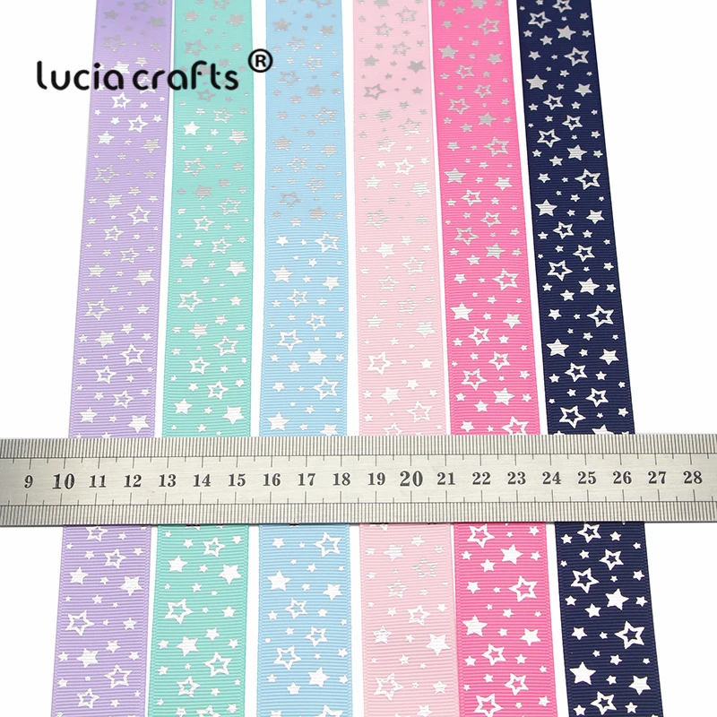 Lucia crafts 5y/6y/10y 25 мм корсажные печатные ленты бант ручной работы для самостоятельного пошива одежды аксессуары для упаковки S0203