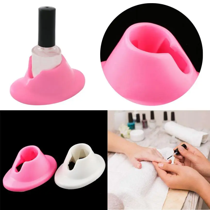 

DIY Rubber Nail Gel Polish Holder Display Varnish Bottle Stand Glue Tilter Feature 8.10