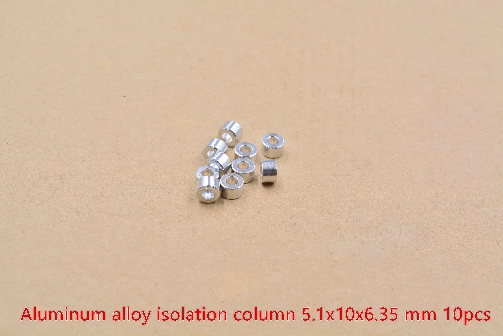 Детали для 3D принтера openbuilds изоляционная колонна диаметр отверстия 5,1 мм 10 мм Длина 6,35 мм 1/4 алюминиевый сплав плоская прокладка Ловушка 1 мешок