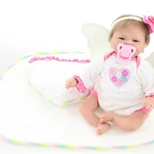 45 см Одежда высшего качества Модные Кукла реборн Реалистичного Baby Doll Игрушечные лошадки Мягкий силиконовый винил малышей куклы ручной работы подарок для девочек bonecas