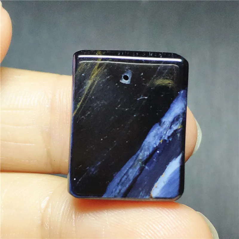 

Genuine Natural Pietersite Pendant 22x17x9mm Water Drop For Chatoyant Blue Crystal Healing Gemstone Women AAAAA Pendant
