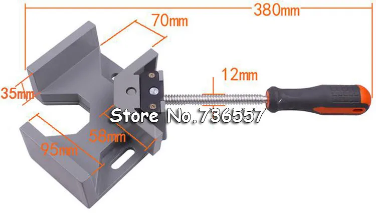 Новый Ручной инструмент 90 градусов исправить Угловые клип угловой шину качели челюсть Корнер зажим Деревообработка Рамки аквариума