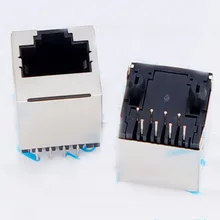 RJ45 щит сетевой разъем 5224-8P8C 180 градусов по вертикали разъем