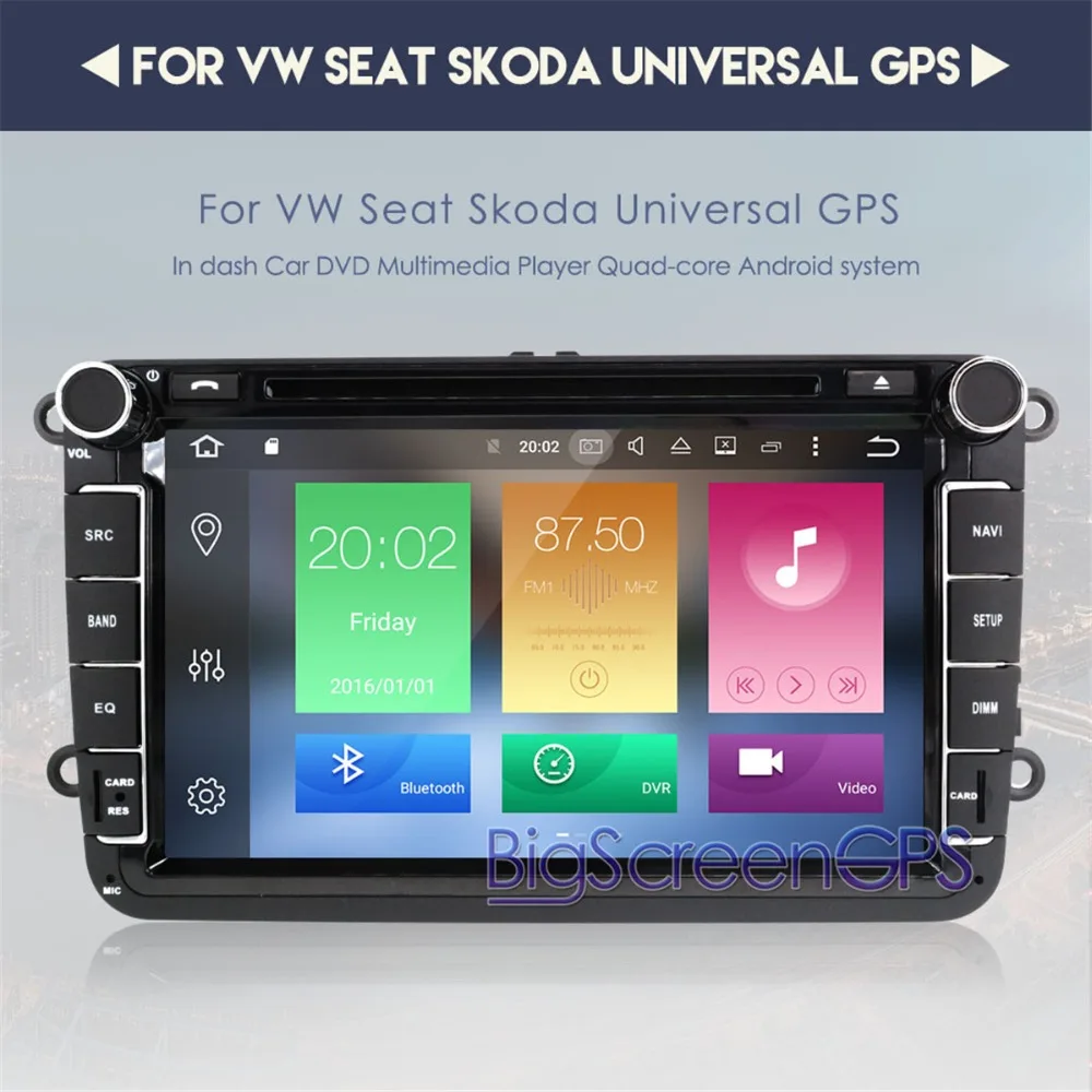 

8" 4GB RAM Android9 Car DVD player GPS navination System For Volkswagen For VW golf passat tiguan skoda radio tape recorder wifi