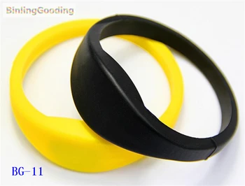 

BG-11 100PCS/LOT 125khz T5577/T5567/T5557 Rewritable RFID Wristband Bracelet Copy Clone ID Card For Swimming Pool Sauna Room GYM