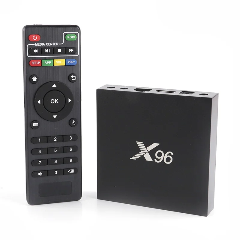 

TV Box X96 Android 6.0 Amlogic S905X Quad Core 1GB 8GB 2GB 16GB WIFI 2.4GHz 4K*2K HDMI 2.0A With remote control