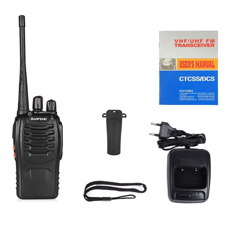 4 Pcs Baofeng Bf-888s Walkie Talkie 888 Portable Handphone Dompet Telsiz Interkom Interkom Berburu 10Km Walkie Talkie Ham