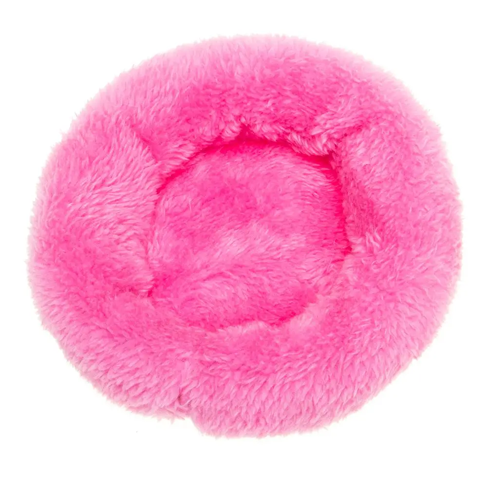 Мягкая флисовая кровать свинья зимняя малая клетка для животных коврик хомяк спальная кровать - Цвет: S-rose red