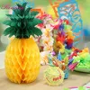 Ensemble de ballons thème ananas, décor de fête tropicale, bannière, décor de gâteau de mariage, pour fête d'enterrement de vie de jeune fille, fournitures de fête d'anniversaire ► Photo 2/6