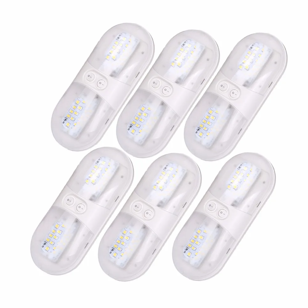 Kohree 6pcs 6.8w 12V Car Ceiling LED Light Trailer RV Camper Car