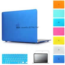 Hard Matte Case For Apple macbook Air Pro Retina 11 12 13 15 laptop bag For Mac book 11.6 13.3 15.4 inch laptop case cover