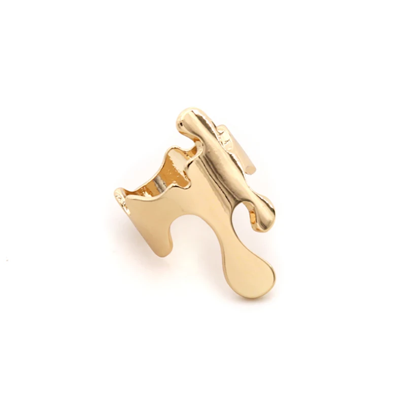 

SRCOI Gold Color Irregular Geometric Metal Rings Accessories Midi Finger Ladies Rings For Women Fashion Party Simple Jewelry New