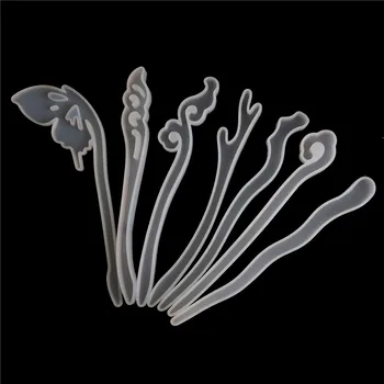 

Silicone Resin Hairpin Hair Stick Making Mold DIY Pendant Jewelry Mould Craft