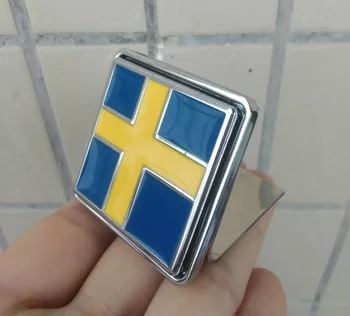 

20pcs Blue Car-styling Chrome Metal Bright Blue Stars Car Grille Emblem Badge Car Hood Tail Stickers