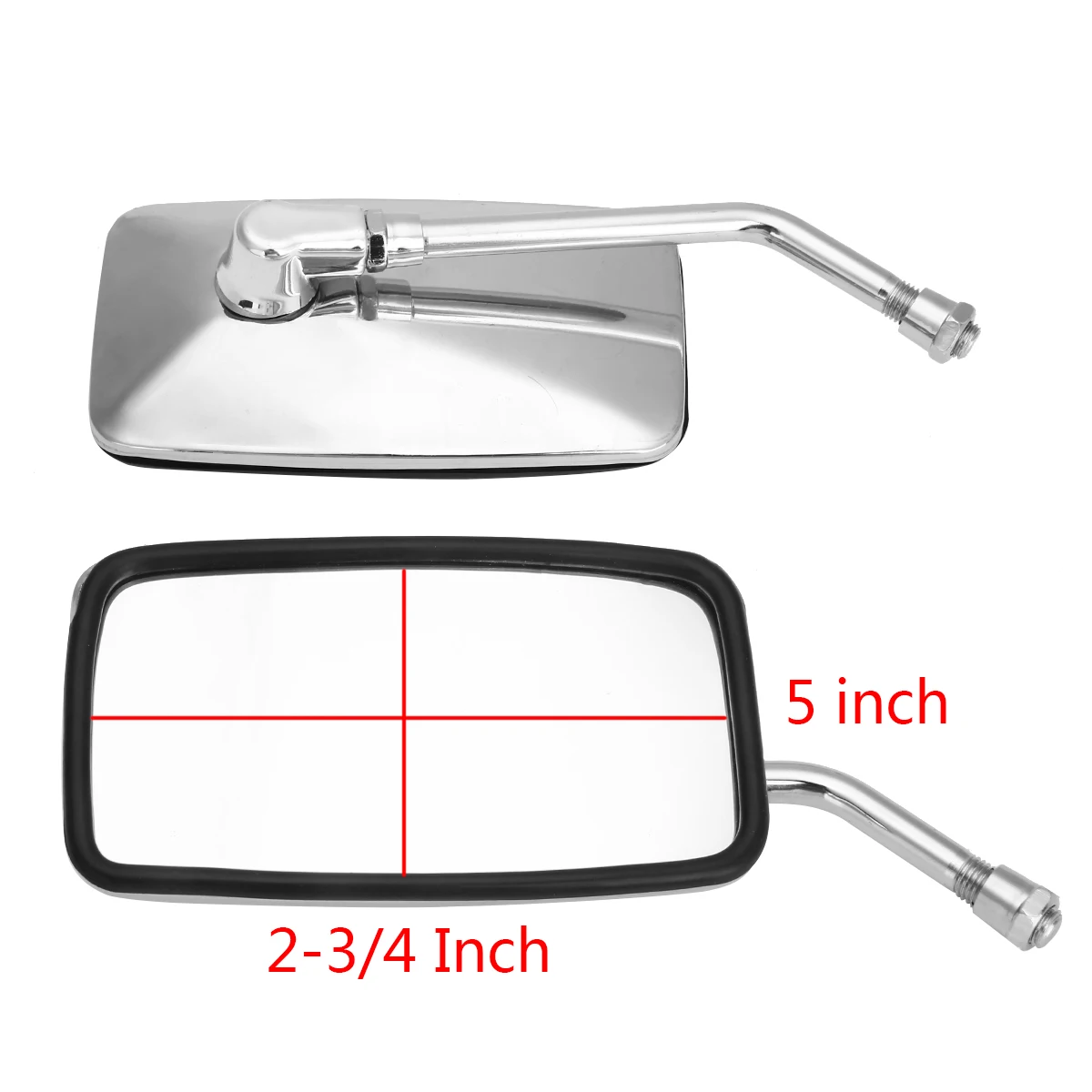 Motorcycle Rectangle Rearview Side Mirrors for Honda Shadow VT VT1100 VT750 VT600 VF750 Magna 750