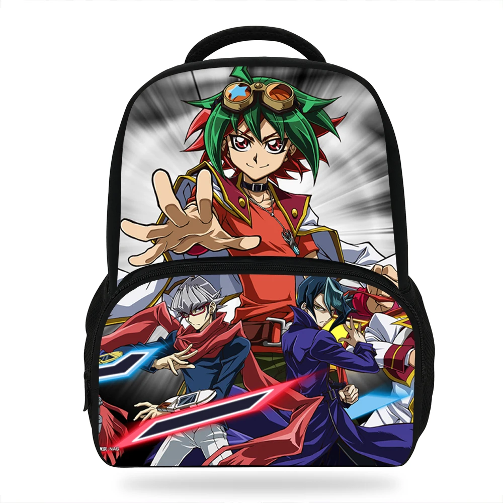 14Inch Popular Cartoon School Bags For Children Yu Gi Oh Print Backpack