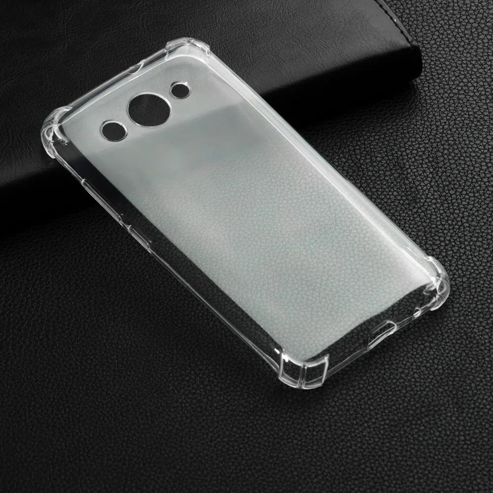 

High quality transparent reinforced Anti-falling Soft Silicone phone case For Huawei Y3 2017 coque fundas etui cover cases