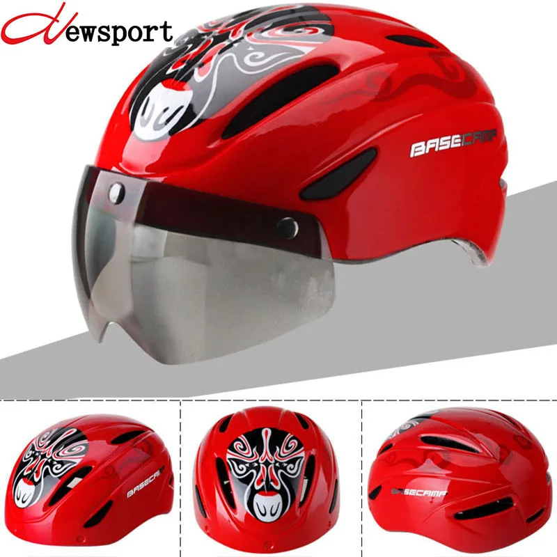 Unique design Men Women Sunglasses Bicycle Helmets Integrally Molded