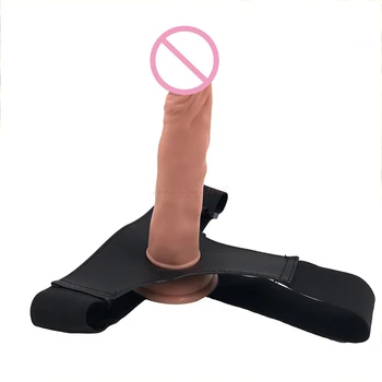 NEW Lesbian sex toys Size 20*4cm strap on dildo,super huge dildo,soft strap ons,giant huge long dick,leather strapon harness 5