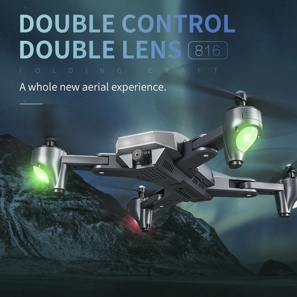 

VISUO XS816 Foldable Quadcopter Dual Camera WiFi 2MP+0.3MP Optical Flow RC Drone
