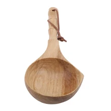 Горячая креативная бамбуковая ручка ручной работы ложка для воды многофункциональная деревянная рисовая ложка японская каша ложка столовая ложка кухонные инструменты