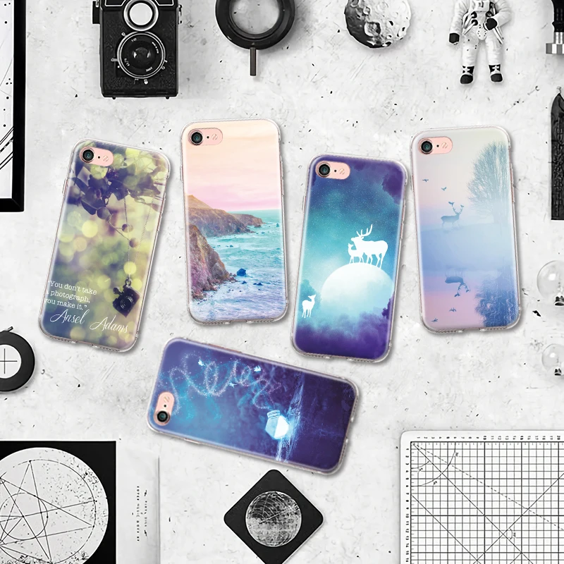 Goedkoop Mode Ketting Accessoires Wishing Fles Patroon TPU Telefoon Case voor Apple Iphone 4 4 s 5 5 s 5C SE 6 6 s 7 Plus Siliconen Case