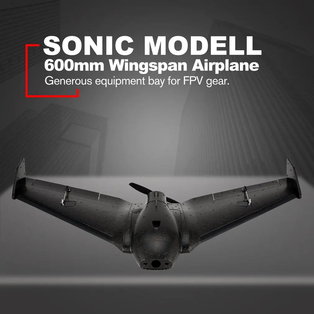 

SONIC MODELL Mini AR Wing 600mm Wingspan EPP RC FPV Racing Drone Fixed Wing Airplane Plane UAV with High Speed PNP