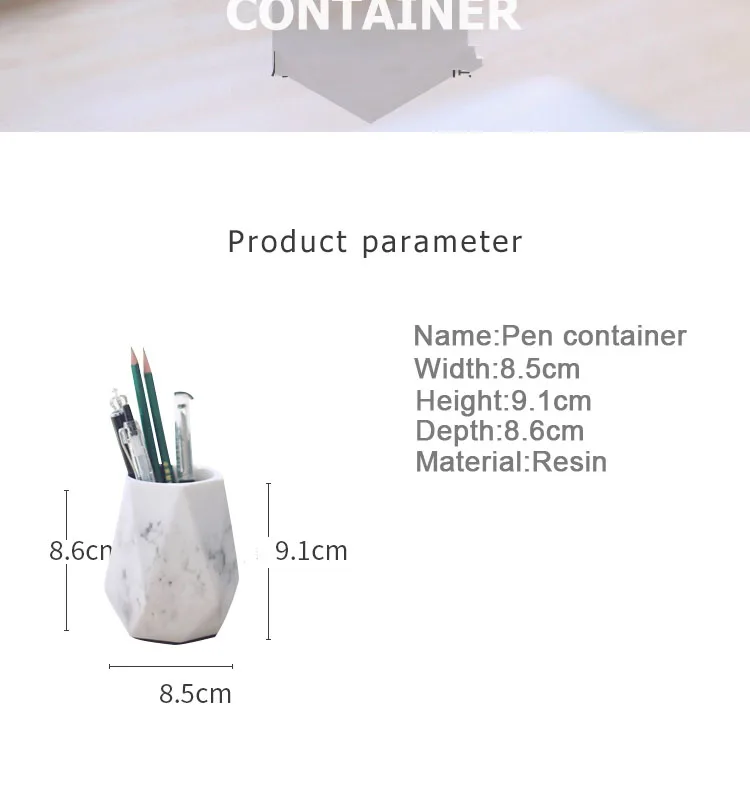 Vaso do Lápis Suporte de Escova Moda Criativa Pena Vaso da Composição Concisa Papelaria Desk Tidy Container 3 escova titular conciso papelaria mesa arrumado recipiente