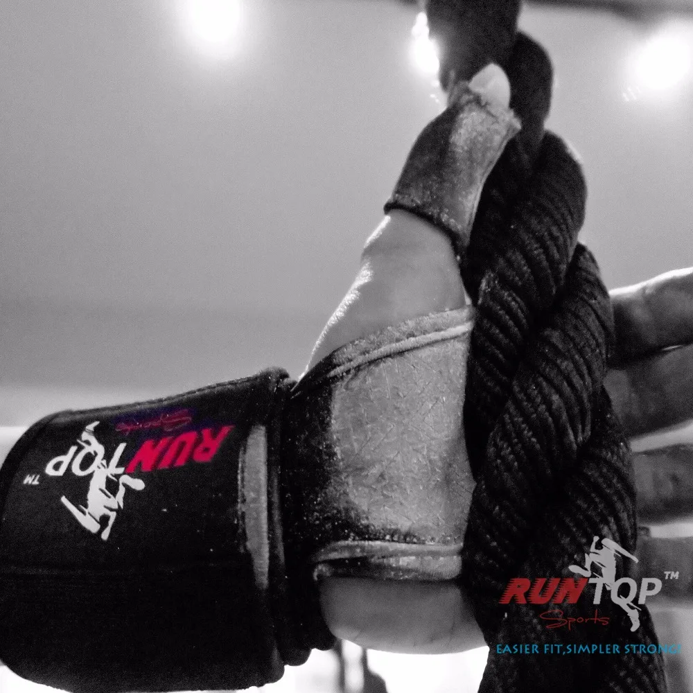 RUNTOP перчатки для большого пальца защита от крючка для тяжелой атлетики Powerlifting Crossfit тренировочное полотно для предотвращения разрывов