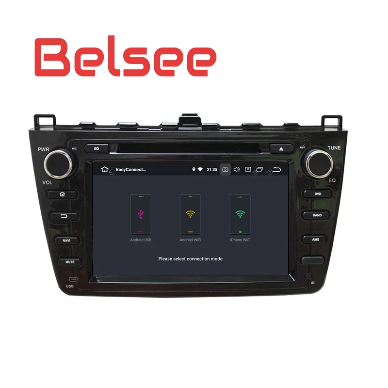 Cheap Belsee for Mazda 6 Ultra Ruiyi Car Stereo Android 8 Radio Octa Core PX5 GPS Navigation Head Unit Autoradio DVD Player Bluetooth 1