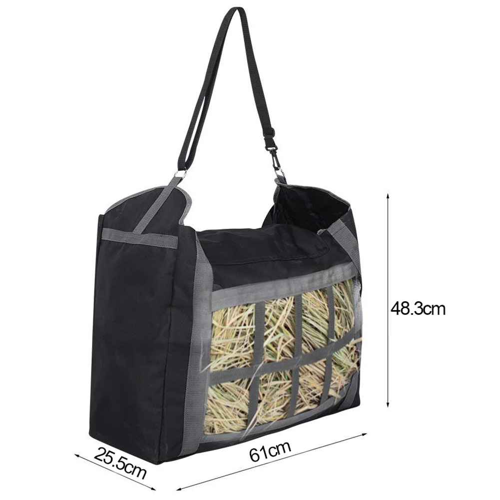 ELOS-сумка из Оксфордской ткани для сена, регулируемый ремень и большая емкость, сумка для сена, сумка для сада, фермы, аксессуары для корма сена