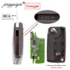Clé à distance pour Citroen C2 | 10 pièces ASK/FSK 433Mhz ID46, C3 C4 C5 C6 C8, 3 boutons de lampe rabattable, porte-clés de voiture, lame VA2/HU83 CE0523 Ce0536 ► Photo 3/4