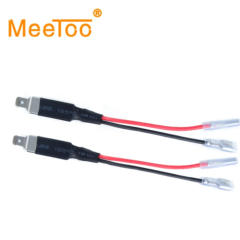 2pcs H1 LED Replacement Bulb Single Diode Converter Wiring Connecting Lines for Headlights Bulb Cables Accessories