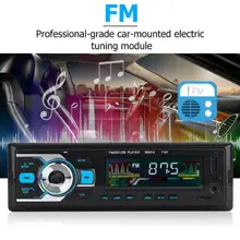 Reproductor de Radio para coche 1 Din Bluetooth vintage coche MP3 jugador 12V BT llamada manos libres estéreo para coche de Audio compatibilidad con FM USB una pantalla A Color