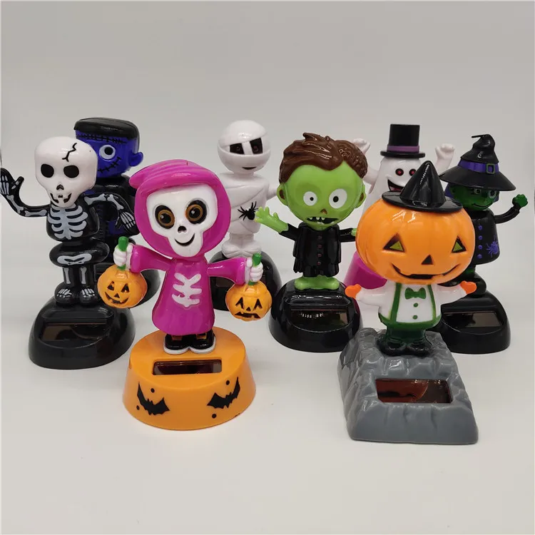 

Solar Powered Halloween Swinging Dancing Animated Bobble Toy Gift Novelty Happy Dancing Solar Girls Toys For Children