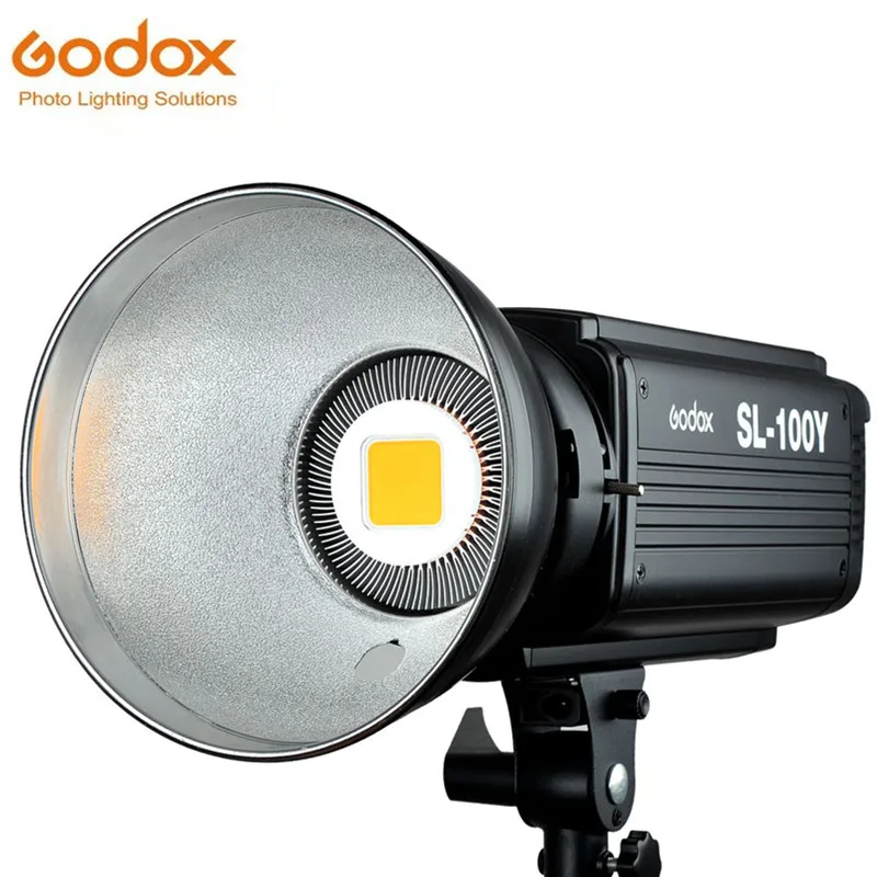Godox sl-100y 100ws 3300 К желтый версия ЖК-дисплей Панель светодиодные лампы видео