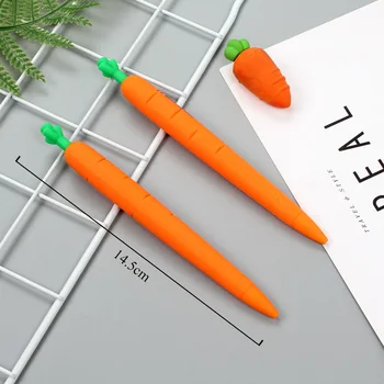 

Carrot Mechanical Pencils 0.5mm Silicone Kawaii Automatic Pencils For School Supplies Cute Korean Stationery Kids Girls Gifts