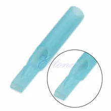 50 шт/партия Pro стерильные одноразовые колпачки для татуажа наконечники игла полая игла RT FT Blue 9FT